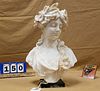 MARBLE BUST OF A WOMAN 18"