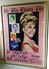 VINTAGE FRAMED MOVIE POSTER "THE MOST BEAUTIFUL GITL IN THE WORLD" W/ DORIS DAY, JIMMY DURANTE 77" X 55"