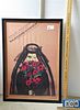 VINTAGE FRAMED RUSSIAN MOVIE POSTER SEND ME NO FLOWERS 33" X 23"