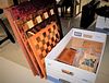 LOT 6 CHESS BOARD AND BX CHESS MEN