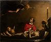 ANGELS THE LAMENTATION AT THE DEATH OF CHRIST OIL PAINTING