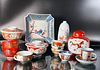 14 Japanese Vintage Kutani-style Porcelains