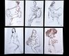 Alex Egorov (Russian, b. 1985-) Nude Sketches