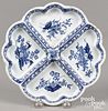 English blue and white Delft sweetmeat dish