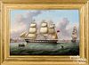 Oil on canvas of the British ship Birkby