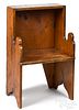 Small pine bucket bench, early 19th c.