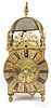 English brass lantern clock
