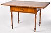 Pine and maple tavern table, 19th c.