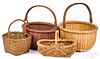 Four small baskets