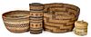 Four Native American Indian basketry items