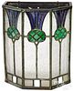 Leaded glass sconce, early 20th c.