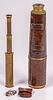 English Three Draw Telescope by Broadhurst Clarkson and Co.