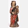Spanish Colonial Carved and Polychrome Wooden Figure