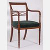Maple and Co. Regency Style Painted Beechwood Armchair