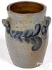 Mid Atlantic stoneware crock, 19th c.