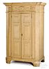 Neoclassical painted pine wall cupboard