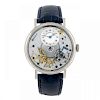 BREGUET - a gentleman's Tradition 7037 wrist watch. 18ct white gold case with exhibition case back.