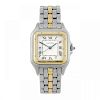 CARTIER - a Panthere bracelet watch. Stainless steel case with yellow metal bezel. Numbered 83949008