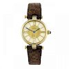 CARTIER - a Must De Cartier wrist watch. Gold plated silver case. Numbered 18 110774. Signed quartz