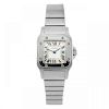 CARTIER - a Santos bracelet watch. Stainless steel case. Reference 1565, serial 928236CD. Signed qua