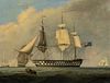 Charles Gregory (British, 1810-1896), Royal Naval Ship of the Line in The Solent