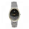 OMEGA - a De Ville bracelet watch. Stainless steel case with yellow metal bezel. Numbered 3950833. S