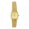 OMEGA - a lady's De Ville bracelet watch. Gold plated case with stainless steel case back. Numbered