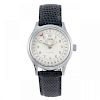ORIS - a mid-size wrist watch. Nickel plated case with stainless steel case back. Reference 7285. Si