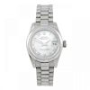 ROLEX - a lady's Oyster Perpetual Datejust bracelet watch. Circa 2000. Platinum case. Reference 1791