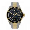 ROLEX - a gentleman's Oyster Perpetual Date Submariner bracelet watch. Circa 1990. Stainless steel c