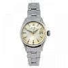 ROLEX - a lady's Oyster Perpetual Date bracelet watch. Circa 1963. Stainless steel case with white m