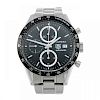 TAG HEUER - a gentleman's Carrera chronograph bracelet watch. Stainless steel case with exhibition c