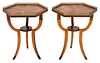 Hollywood Regency Neoclassical Side Tables, 2