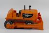 A Marx-A-Power battery operated plastic and tinplate giant Bulldozer in original box, together with