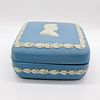 Wedgwood Jasperware Pale Blue Trinket Box, Ronald Reagan
