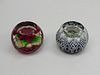 (2) Perthshire Art Glass Paperweights.