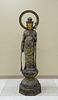 Japanese Bronze Standing Figure of Kannon.