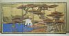 Japanese Six Panel Painted Screen, Edo period.