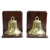 Brass Bell Halves Bookends