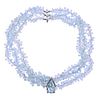 14k Gold Diamond Pearl Aquamarine Bead Necklace