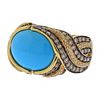 LeVian Le Vian 14k Gold 1.89ctw Diamond Turquoise Ring