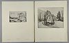 Part of a portfolio of etchings by Edvard Munch (1863-1944), printed by J. Chr.Gundersen, published