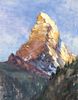 Stacy Barter ''Sunrise Striking the Matterhorn, Switzerland''