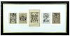 Charles William Sherborn (1831-1912), A collection of 28 framed engraved bookplates, circa late 19th