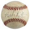 Yankees Babe Ruth Signed Harridge 1940-47 Reach Oal Baseball PSA/DNA #AK09711