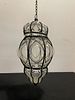 Mid Century Moroccan Bubble Glass Lantern 
