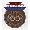 Amsterdam 1928 Summer Olympics Competitor&#39;s Badge