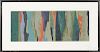 Carol Cade (American 20th/21st c.), collage, titled Poems Series #7, 14'' x 37''.