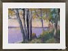 Larry D'Amico (American 20th/21st c.), pastel, titled Autumn at Rockwell Hall, signed, 24'' x 36''.