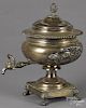 Sheffield silver-plated hot water urn, early 19th c., bearing the touch of Matthew Boulton
